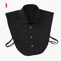 Women Cotton Lace Fake Collar Blouse Vintage Detachable Collar Women&#39;s shirt False Tie Men Lapel False Blouse Top Women Collars