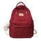 JULYCCINO  Multifunction Double Zipper Women Backpack Teenager Girls Laptop Backpack Student Shoulder Bag Korean Style Schoolbag