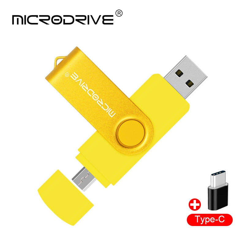 High Speed USB Flash Drive OTG Pen Drive 128gb 64gb Usb Stick 32gb type-c Pendrive Flash Disk for Android SmartPhone/PC