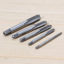 5pcs Hss Machine Screw Thread Metric Plug Tap Screw Taps 3mm 4mm 5mm 6mm 8mm M3-M8 Set Kit Screw Thread Tap Drill M3 M4 M5 M6 M8