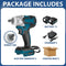 Brushless Cordless Electric Impact Wrench 18V Rechargeable Wrench Power Tool Compatible with Makita Battery Electric wrench