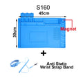 Soldering Mat ESD Antistatic Heat Resistant Insulation Work Mat Soldering Station Kit Silicone Repair Pad Maintenance Platform