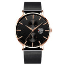 reloj hombre 2022 Mens Fashion Ultra-thin Watches Men Business Casual Stainless Steel Mesh Belt Quartz Watch relogio masculino