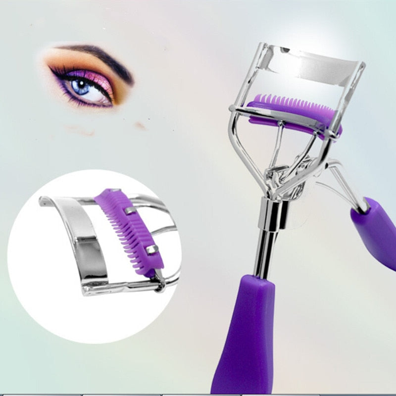 1PC Comb Eyelash Curler Professional Eyelash Curler Folding False Eyelashes Auxiliary Eyelash Curling Clip Small Makeup Tools