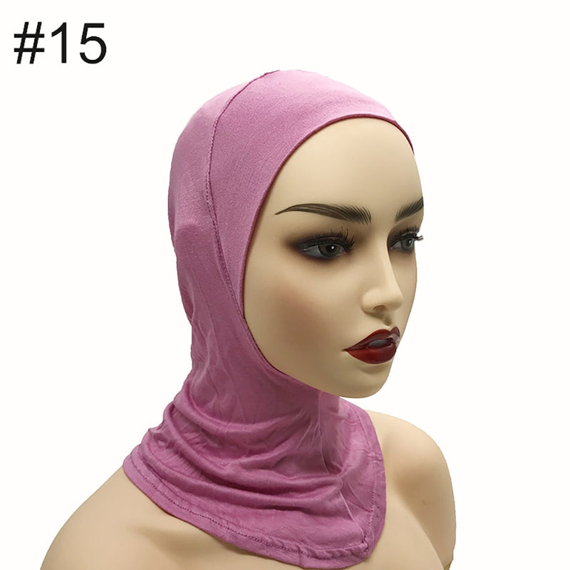 Under Scarf Hijab Cap Muslim Women Veil Turban For Women Muslim Fashion Islam Inner Cap Hijab Jersey Underscaf Caps Hat Ladies