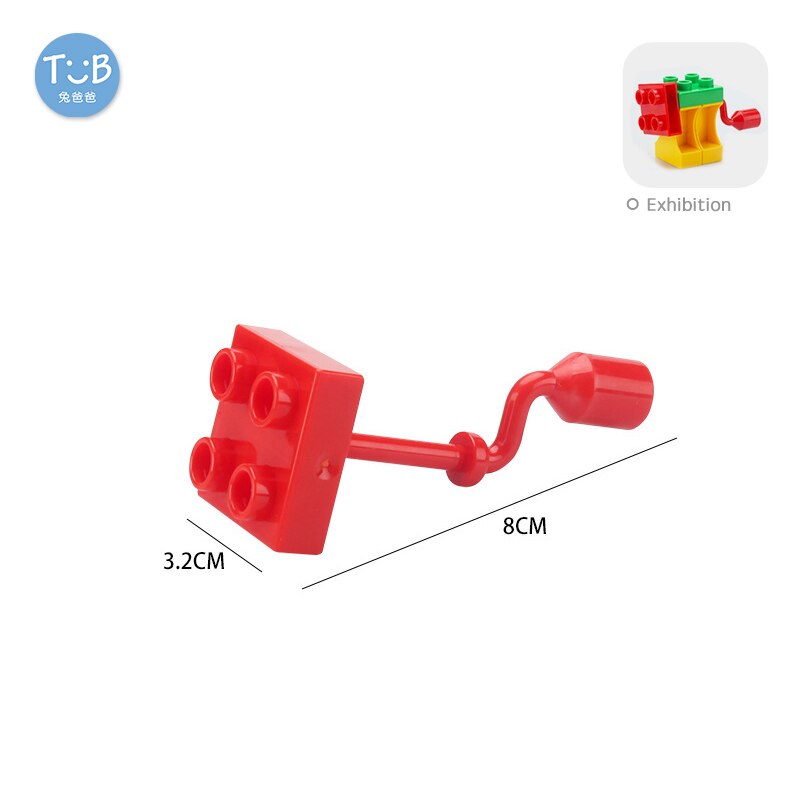 Blocks Amusement Park Accessory Slide Ladder Swing Seesaw Carousel Big Large-particle City Building Children&