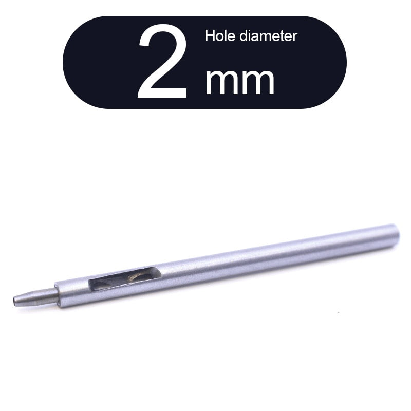 Round Punch Hollow Punch Steel Chisel Leather Puncher Cutting Tool for Belts, Metal Gaskets, Leather, Canvas (0.5mm To 60mm)