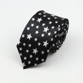 Classic Fashion Men&#39;s Skinny Tie Colorful Musical Notes Printed Piano Guitar Polyester 5cm Width Necktie Party Gift Accessory