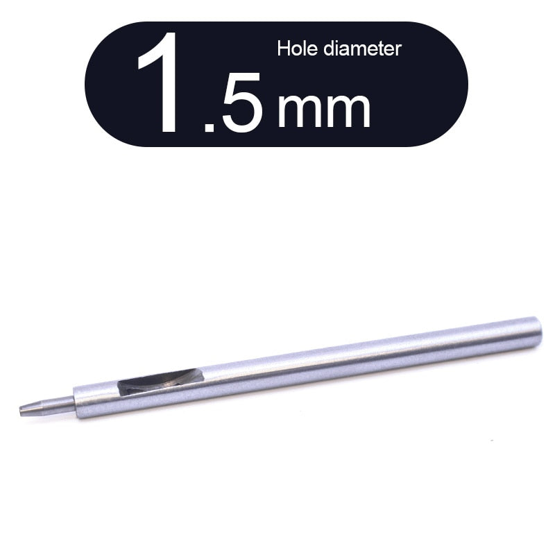 Round Punch Hollow Punch Steel Chisel Leather Puncher Cutting Tool for Belts, Metal Gaskets, Leather, Canvas (0.5mm To 60mm)