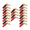 20pcs/10pairs Nakamichi BANANA PLUGS 24K Gold-plated 4MM Banana Connector with Screw Lock For Audio Jack Speaker Plugs Black&amp;Red