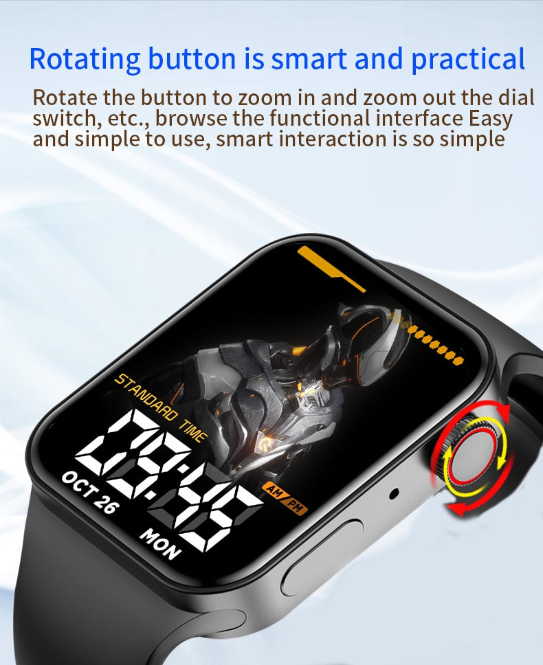 IWO Series 7 Smart Watch DIY Face Heart Rate Men Women Fitness Tracker Smartwatch For Android Xiaomi IOS Phone PK I7 X8 T700 Max