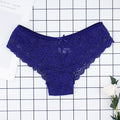 Fashion Sexy Full Lace Panties Transparent Women Briefs Female Hollow Out Low Cut Panty Breathable Bow Wholesale Underwear