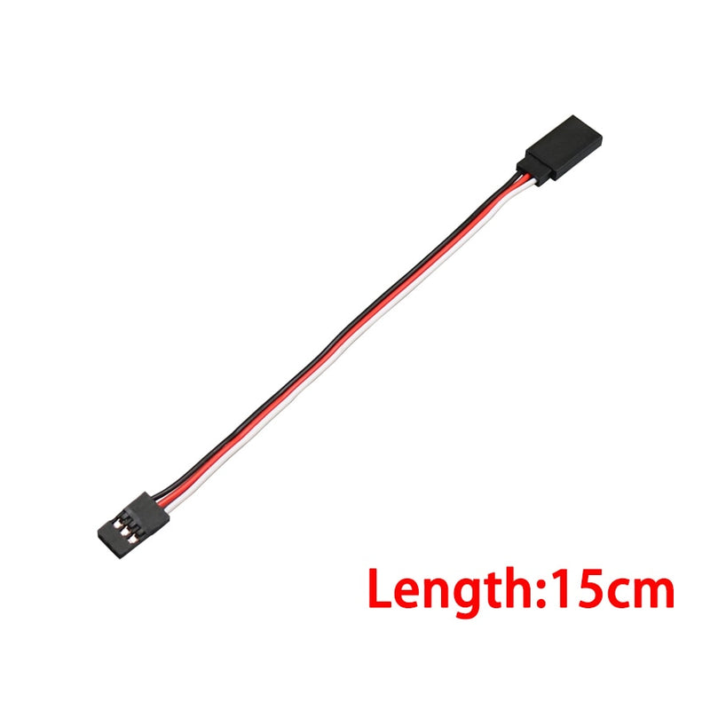 Droyuke 1PCS 15/30/50cm 1to1 1to 2 1 to 3 1 to 4 RC Servo Extension Wire Cable for Futaba JR Male to Female RC Model