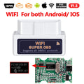 ELM327 OBD2 Scanner V1.5 PIC18F25K80 BT/WIFI Car Diagnostic Tools Auto ELM 327 OBDII Code Reader  Work Android/IOS/Windows 12V