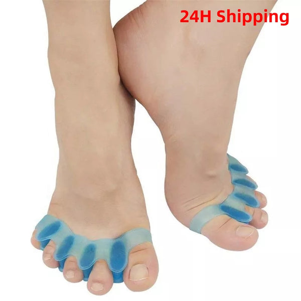 2pcs=1pair New Protective Toes Separator  Suitable Bunion Corrector  Material Soft Gel Straightener Spacers Stretchers Care Tool
