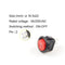 5pcs  KCD1-105 Diameter Small Round Boat Rocker Switches Black Mini Round Black White Red 2 Pin ON-OFF Rocker Switch