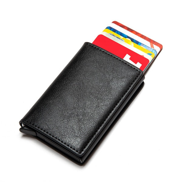 Custom Name Wallet 2022 New Man Wallet Card Holder Smart Wallet Business Card Holder Rfid Wallet Aluminum Box Credit Card Holder