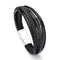 ZOSHI Trendy Genuine Leather Bracelets Mens Multilayer Braided Rope Bracelets Male Female Bracelets Retro Jewelry