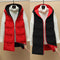 2021 Autumn Winter Two Sides Wear Long Vest Warm Hooded Waistcoat Women Coat Thicken Cotton Padded Female Sleeveless Jacket New