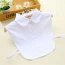 Fashion White Black Lace Fake Collar Blouse Vintage Detachable Shirt False Collar Lapel Blouse Top Women Clothes Accessories
