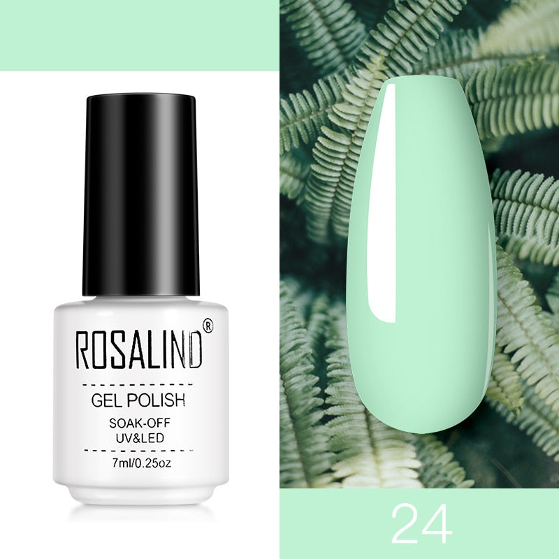 ROSALIND Nail Gel Polish Semi Permanent Polish All For Manicure Nails Art UV Hybrid Varnishes Gellak Base TOP Primer For Nails