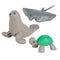 Zoo Animals Series Set Big Size Building Blocks Assemble Accessories Cute Birds Beasts Elephant Tiger Bricks Education Toys Kids