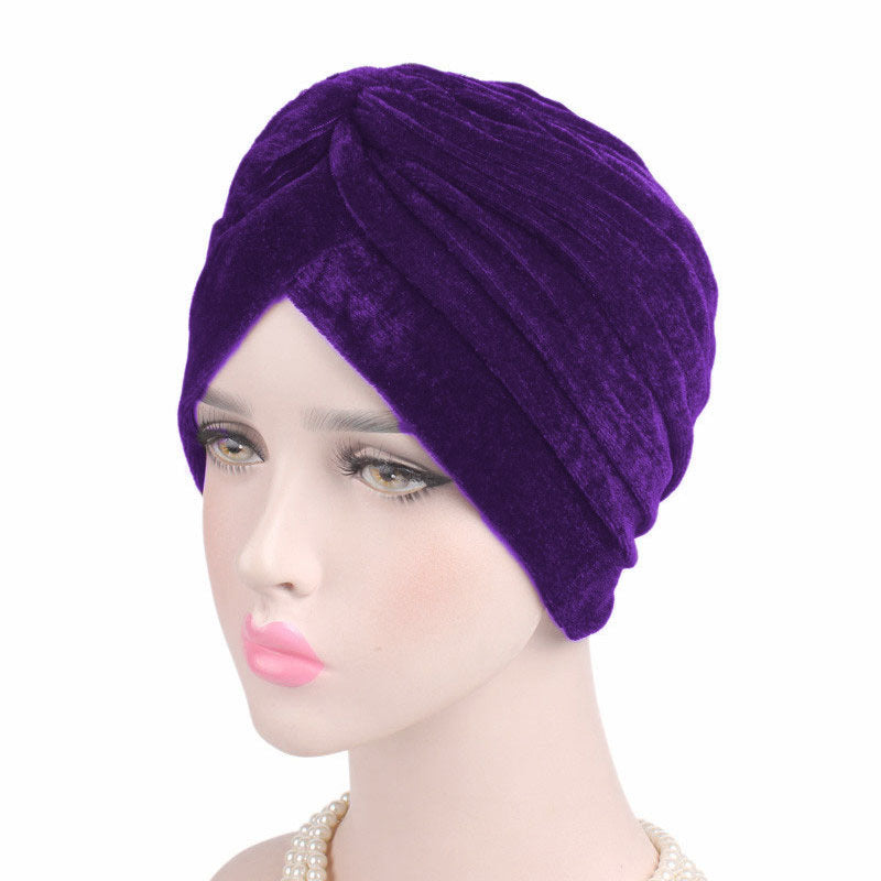 Fashion Muslim Turban Scarf For Women Islamic Inner Hijab Caps Twisted Arab wrap Head Wraps Musulman Turbante Mujer