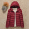 2021 New Women Thin Down Jacket White Duck Down Ultralight Jackets Autumn And Winter Warm Coats Portable Outwear