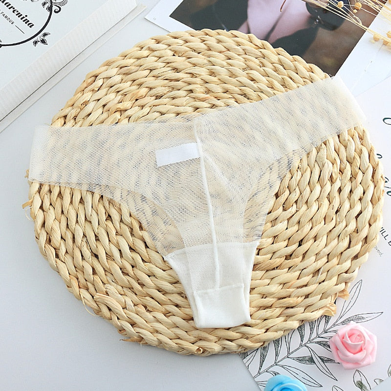 Sexy Women&#39;s Panties Lingerie G String Thongs Lace Underwear Female Perspective Women&#39;s Thong Sheer Panties Transparent Knickers