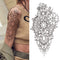 Death Skull Flower Temporary Tattoo For Women Girls Snake Bird Peony Tattoo Sticker Black Fake Blossom Sexy Tatoo Transfer Adult