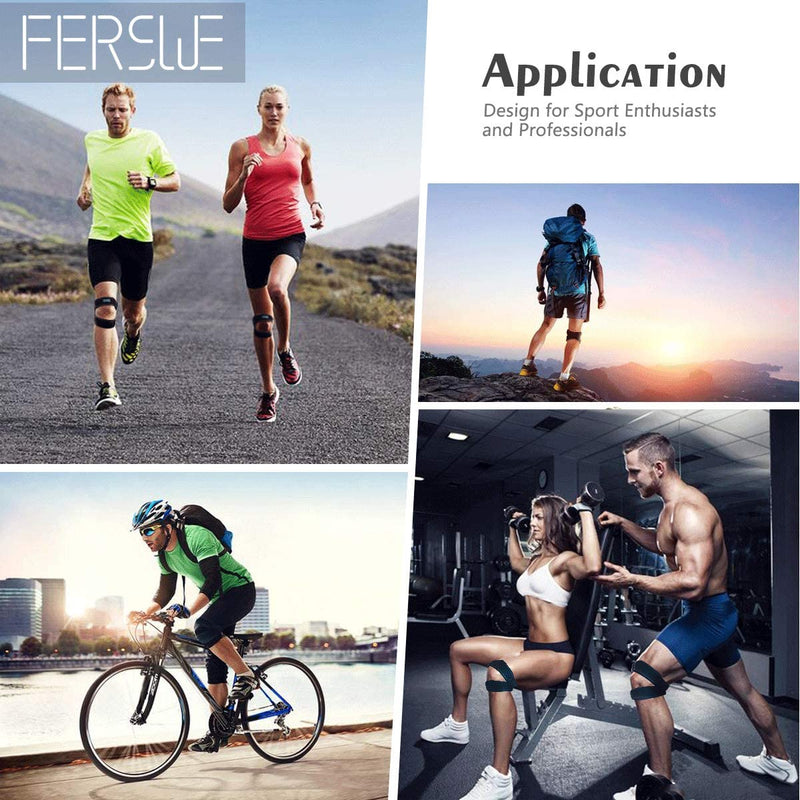 Patella Knee Strap Adjustable Anti-Slip Knee Pain Relief Support for Sport Injury Joint Pain Patella Stabilizer for Sports
