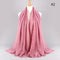 2021 NEW Flocked Bubble Cotton Scarf Hijabs For Muslim Women Soild Color Breathable Islamic Headscarf Arab Head Scarves