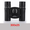 Mini Portable Zoom HD 5000M Telescope Binoculars Powerful 300x25 Folding Long-distance Low Light Night Vision Professional