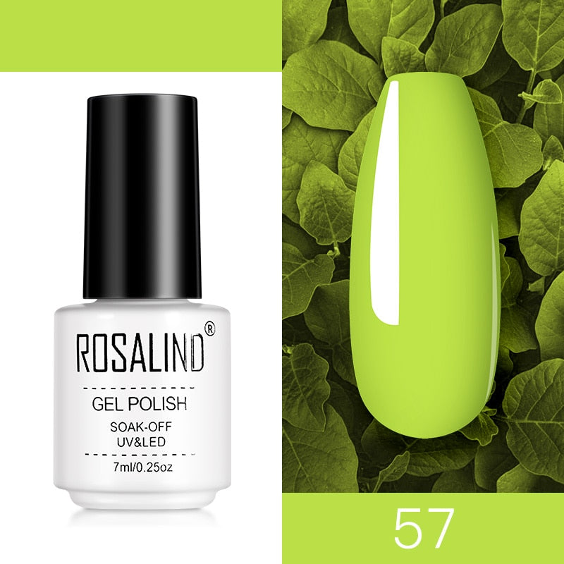 ROSALIND Nail Gel Polish Semi Permanent Polish All For Manicure Nails Art UV Hybrid Varnishes Gellak Base TOP Primer For Nails