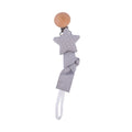 2021New Baby Pacifier Clip Newborn Linen Cotton Animal Wooden Pacifier Chain Nipple Soother Dummy Eco-friendly Material Holder