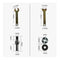 1Set 5PCS 10MM Electric Drill Conversion Angle Grinder Connecting Rod For Cutting Disc Polishing Wheel Handle Holder Adapter