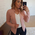 VITIANA Women Thin Coat Spring 2020 Female Long Sleeve Open Stitch White OL Womens Jackets and Coats Femme Plus SIze 5XL Clothes