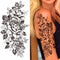 Sexy Flower Bird Temporary Waterproof Tattoo Sticker Girl Butterfly Dreamcatcher Cross Body Arm Sleeve Chest Fake Totem Women
