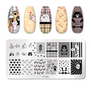 PICT YOU 12*6cm Nail Art Templates Stamping Plate Design Flower Animal Glass Temperature Lace Stamp Templates Plates Image