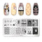PICT YOU 12*6cm Nail Art Templates Stamping Plate Design Flower Animal Glass Temperature Lace Stamp Templates Plates Image