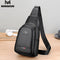 Men&#39;s Chest Pack Crossbody Bag Luxury Design Durable PU Leather Handbag Chest Bag Vintage Leisure Men&#39;s Handbag Shoulder Bag