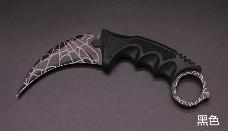 Karambit CS GO Fixed Blade Knife Never Fade Counter Strike Fighting Claw Knives Survival Camping EDC Cosplay Tools