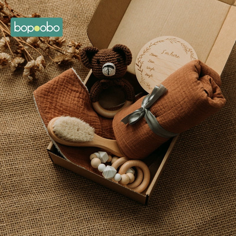 BaBy Accessories Photography Props Newborn Keepsakes Memories Milestone Cards Monthly Blanket Babies Photos Baby Birth Gift Set