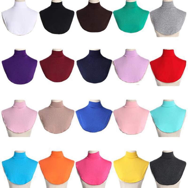 Neck Cover Fake Collar Women Cotton Jersey Hijab Ramadan Muslim Fashion Inner Cap Turban Islam Clothing Modal Turtleneck