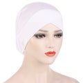 2022 Women Solid color Under Scarf Cap turban femme musulman Ready to wear hijab cap female headscarf bonnet muslim inner hijabs