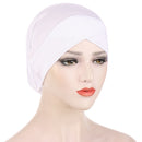 2022 Women Solid color Under Scarf Cap turban femme musulman Ready to wear hijab cap female headscarf bonnet muslim inner hijabs