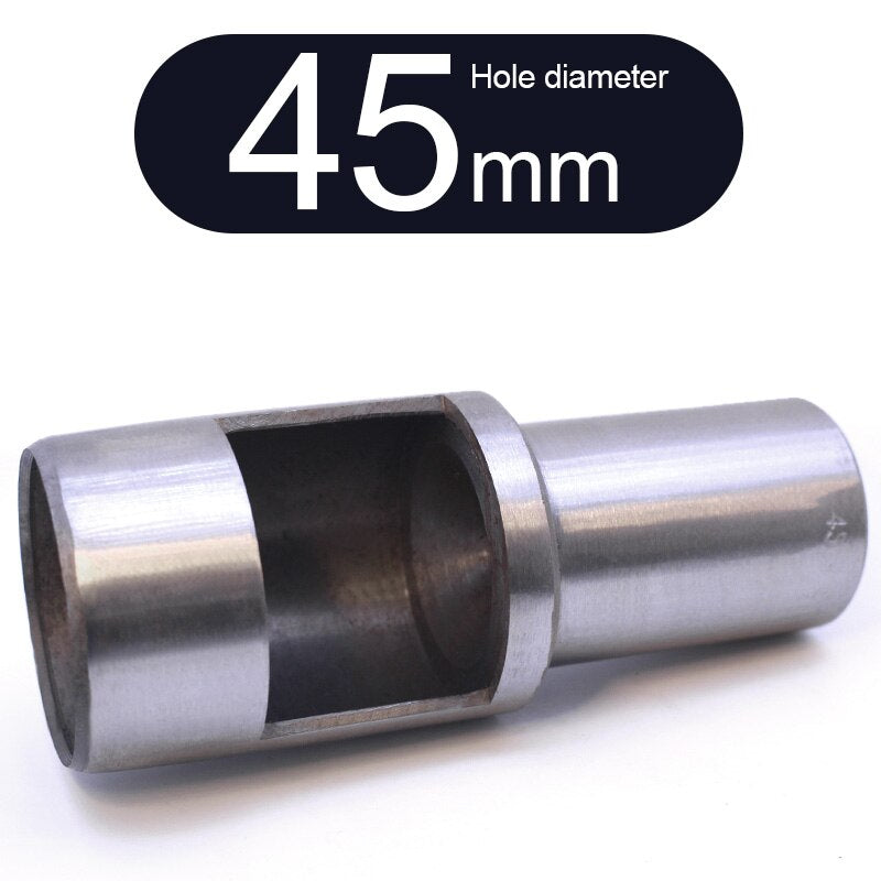 Round Punch Hollow Punch Steel Chisel Leather Puncher Cutting Tool for Belts, Metal Gaskets, Leather, Canvas (0.5mm To 60mm)