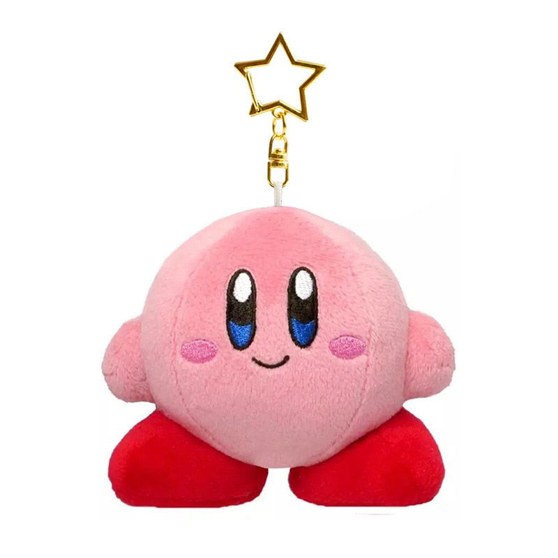 Fashion Star Kirby Plush Toys Keychain Chilkdren Toy Cute Pink Kirby Keychain Car Pendant Key Chain Woemen Keychains Toys Gifts