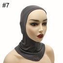 Under Scarf Hijab Cap Muslim Women Veil Turban For Women Muslim Fashion Islam Inner Cap Hijab Jersey Underscaf Caps Hat Ladies
