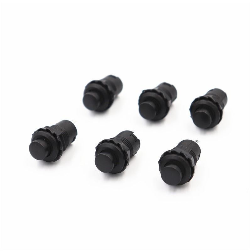 6pcs Self-Lock /Momentary Pushbutton Switches DS228 DS428 12mm OFF- ON Push Button Switch 3A /125VAC 1.5A/250VAC DS-228 DS-428